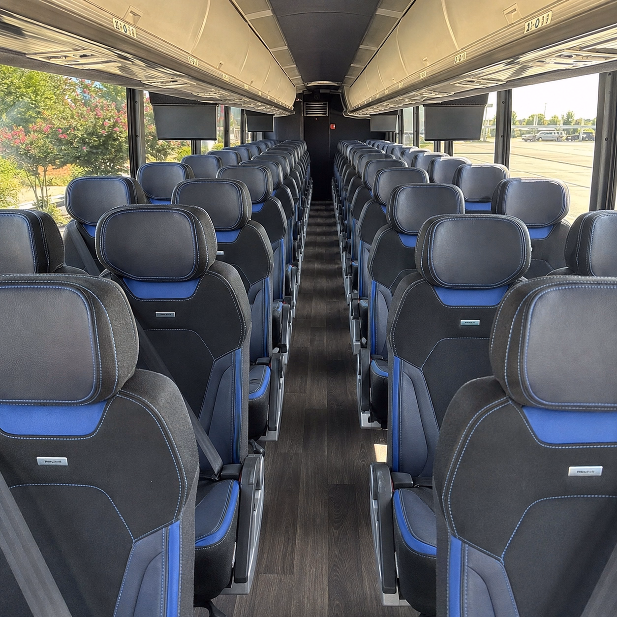 valdosta charter bus rental interior